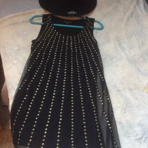 Super cute studded mesh dress!